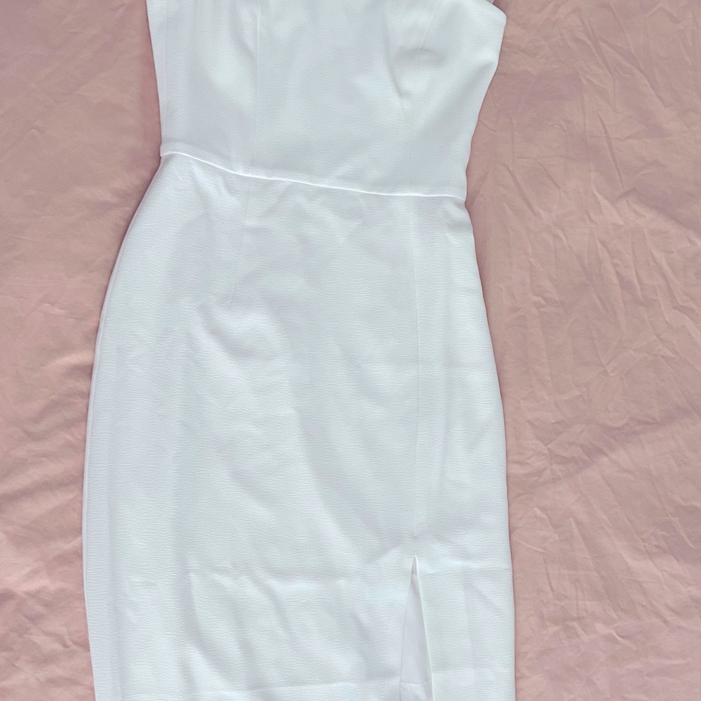 zimmermann neck tie midi dress white gown